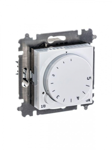 Терморегулятор Levit с поворотной ручкой 16А бел./ледяной ABB 2CHH920003A6001 фото 4