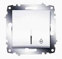 Механизм переключателя 1-кл. СП Cosmo 10А IP20 (сх. 6) с подсветкой бел. ABB 619-010200-210