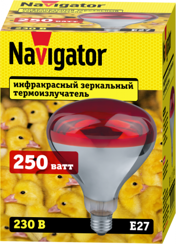 Термоизлучатель 93 972 NI-R125-250-230-Е27-ИКЗК Navigator 93972 фото 2