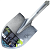 Лопата штыковая 120см черенок фиберглас с ПВХ (1/6) Green Apple Б0015196
