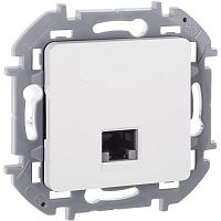 Розетка компьютерная Inspiria RJ45 кат.6 UTP механизм бел. IEK 673830