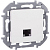 Розетка компьютерная Inspiria RJ45 кат.6 UTP механизм бел. IEK 673830