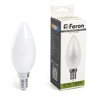 Лампа светодиодная LB-717 15Вт матовая 4000К E14 230В FERON 38257