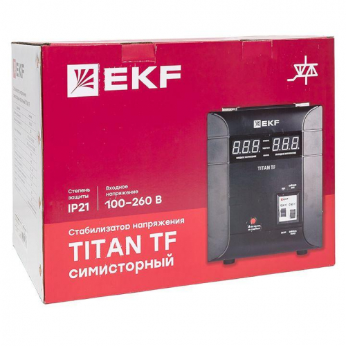Стабилизатор напряжения электронный напольного исполнения TITAN -TF-8000 EKF stab-TF-8000 фото 8