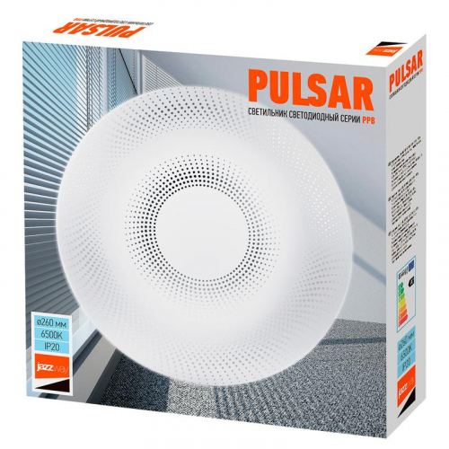 Светильник светодиодный декоративный PPB Pulsar 24Вт 6500К IP20 d260х55 настенно-потолочный бытовой JazzWay 5025028 фото 7