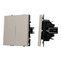 Механизм звонкового выключателя LED SWT-NOBE-MKR1-SFPL-L-CA (230В 10А) кашемир Arlight 061783