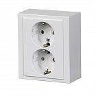 Розетка 2-м ОП Impressivo 16А IP21 бел. ABB 2TKA00001607