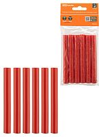 Клеевые стержни универсальные красные, 11 мм x 100 мм, 6 шт, "Алмаз" TDM