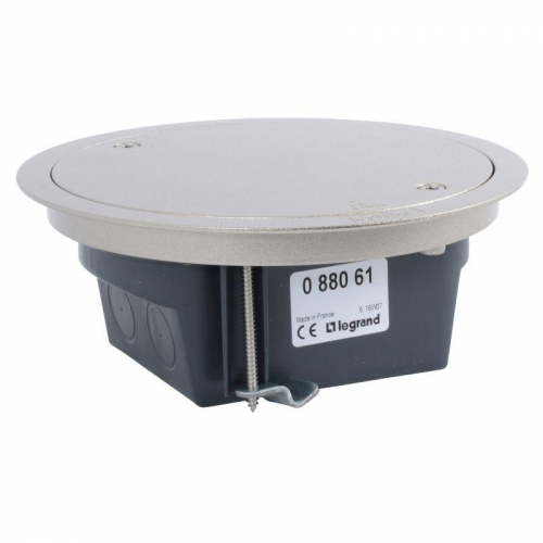 Коробка напольная круглая IP66 со съемной крышкой 4мод. нерж. сталь Leg 088061 фото 2