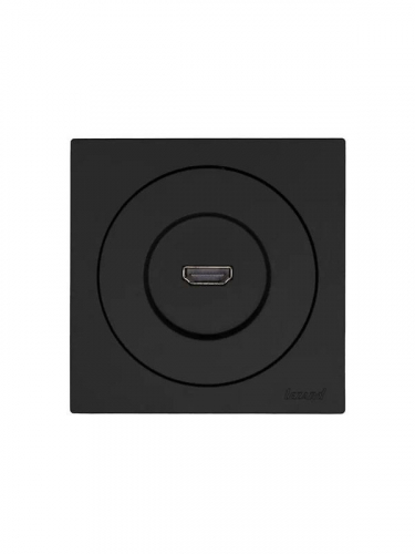 Розетка HDMI 1-м СП OSEN механизм черн. бархат LEZARD 743-4288-203 фото 3