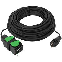Удлинитель силовой GREEN LINE UDL-KG-2х2.5m-30m-IP44 с крышками 4 розетки 30м КГ 2х2.5мм2 IP44 Эра Б0072578
