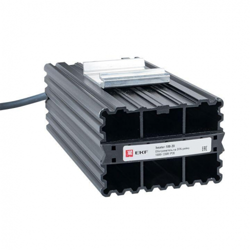 Обогреватель на DIN-рейку 100Вт 230В IP20 PROxima EKF heater-100-20 фото 6