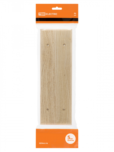 Накладка на бревно деревянная универсальная НБУ 1Пх3 95х290 мм, сосна TDM фото 3