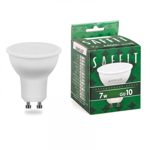 Лампа светодиодная SBMR1607 7Вт MR16 6400К GU10 230В SAFFIT 55147