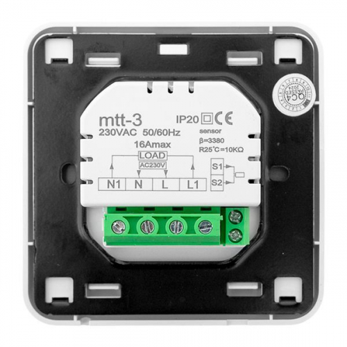 Термостат механический для теплых полов 16А 230В EKF mtt-3 фото 4