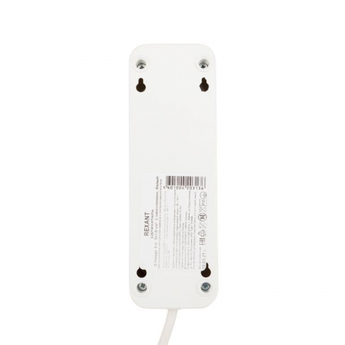 Удлинитель 3х5м с заземл. 3х1.0 бел. Rexant 11-8735 фото 4