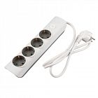 Удлинитель 4х1.4м с заземл. с выкл. бел. ET-04-140W JAZZway 5051799