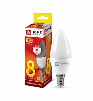 Лампа светодиодная LED-СВЕЧА-VC 8Вт свеча 3000К тепл. бел. E14 760лм 230В IN HOME 4690612020426