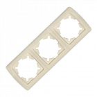 Рамка 3-м Маргарита горизонт. сл.кость (ivory) UNIversal МР003Г-I