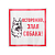 Наклейка знак информационый "Злая собака" 200x200мм Rexant 56-0036