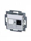 Розетка информационная Levit RJ45 кат. 5e и заглушка сер. ABB 2CHH295117A6016