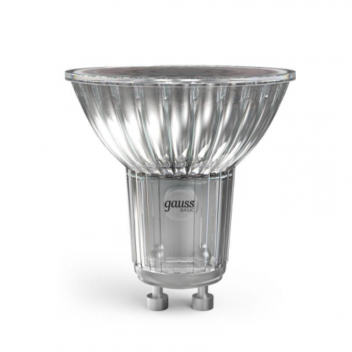 Лампа светодиодная Basic 6Вт MR16 софит 4000К нейтр. бел. GU10 530лм GAUSS 10106262 фото 6