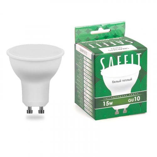 Лампа светодиодная SBMR1615 15Вт MR16 2700К GU10 230В SAFFIT 55221