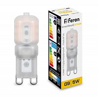 Лампа светодиодная LB-430 5Вт JCD9 2700К G9 230В FERON 25636