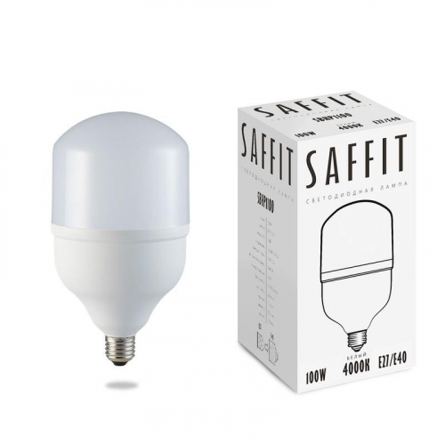 Лампа светодиодная SBHP1100 100Вт T160 6400К E27-E40 230В SAFFIT 55101