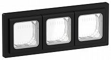 Рамка 3-м СП FLITE Рпро-3-55-ФлЧ IP55 черн. IEK FI-M30-32-55-K02