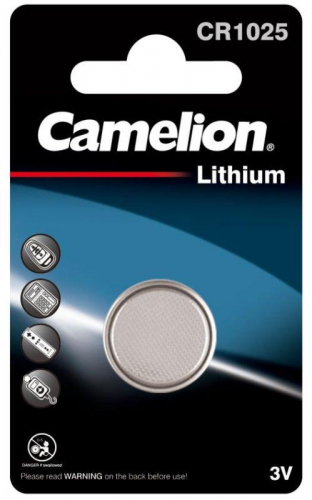 Элемент питания литиевый CR1025 BL-1 (блист.1шт) Camelion 5228 фото 3