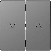 Клавиша-кнопка Merten D-Life для жалюзи SD нерж. сталь SchE MTN3855-6036