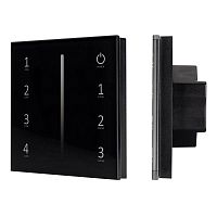 Панель сенсорная SMART-P17-DIM 230В 4 зоны 2.4G IP20 пластик черн. Arlight 028129
