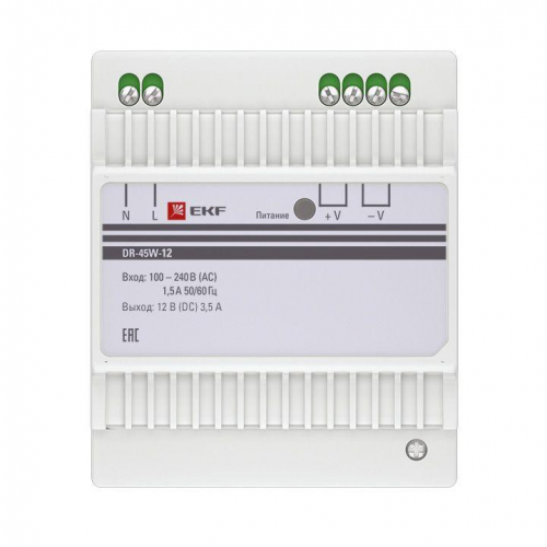 Блок питания 12В DR-45W-12 PROxima EKF dr-45w-12 фото 2