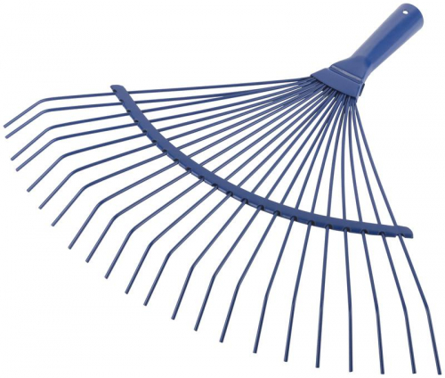 Грабли веерные проволочные 22 зуба 400х450мм без черенка 76942 фото 2
