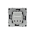 Розетка силовая KANT 2P+E без шторки черн. уголь DKC 7012033