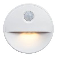 Светильник FN1221 0.5Вт IP20 80х80х25мм круг 2LED 3хAAA (в комплект не входят) с датчиком движения и освещенности 3м бел. FERON 41882