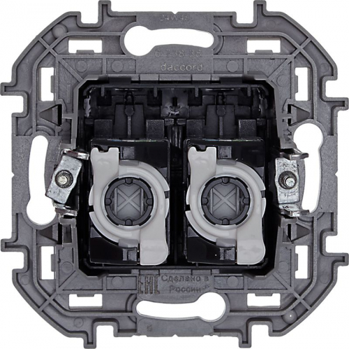Розетка компьютерная 2-м Inspiria RJ45 кат.5E UTP антрацит IEK 673838 фото 4
