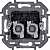 Розетка компьютерная 2-м Inspiria RJ45 кат.5E UTP антрацит IEK 673838