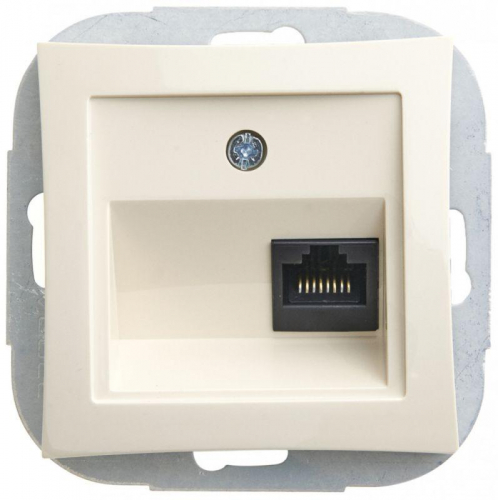 Розетка компьютерная СП Дуэт RJ45 кат.5E механизм беж. SchE WDE000283 фото 3