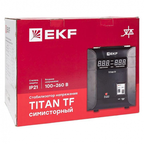 Стабилизатор напряжения электронный напольного исполнения TITAN -ТF-10000 EKF stab-TF-10000 фото 7