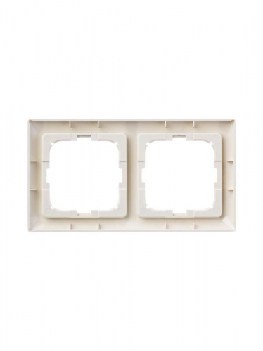 Рамка 2-м Basic с декор. накл. сл. кость ABB 2CKA001725A1485 фото 4