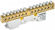 Шина PE "земля" неизол. на универс. держ. 8х12-14-Ж TEKFOR IEK TF-NN20-14-DL-K05