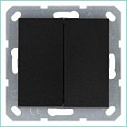 Переключатель проходной 2-кл. 10А IP20 механизм антрацит Jasmart G3022B